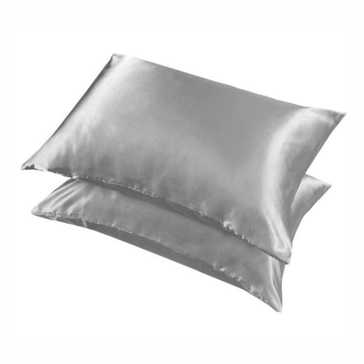 Translation missing: en.2 Pack Satin Pillowcases Luxury Soft Cushion Covers Bedroom Home Decor - Light Orange