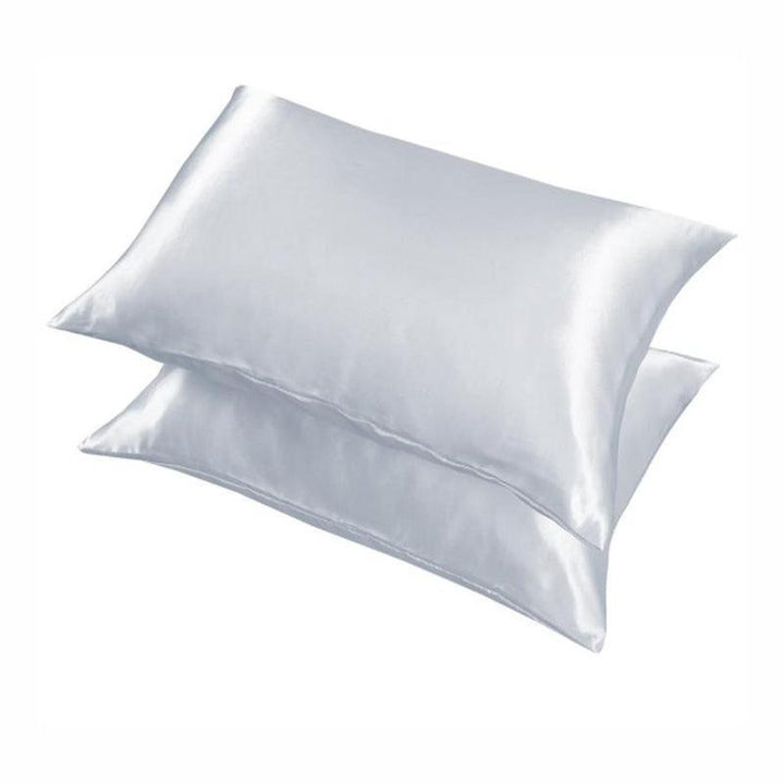 Translation missing: en.2 Pack Satin Pillowcases Luxury Soft Cushion Covers Bedroom Home Decor - Light Orange