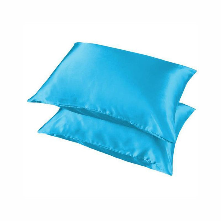Translation missing: en.2 Pack Satin Pillowcases Luxury Soft Cushion Covers Bedroom Home Decor - Light Orange