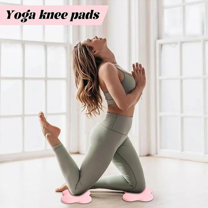 Translation missing: en.2pcs Thick Yoga Kneeling Mat Knee Cushion for Elbow Support Gym Workout Pad - Pink