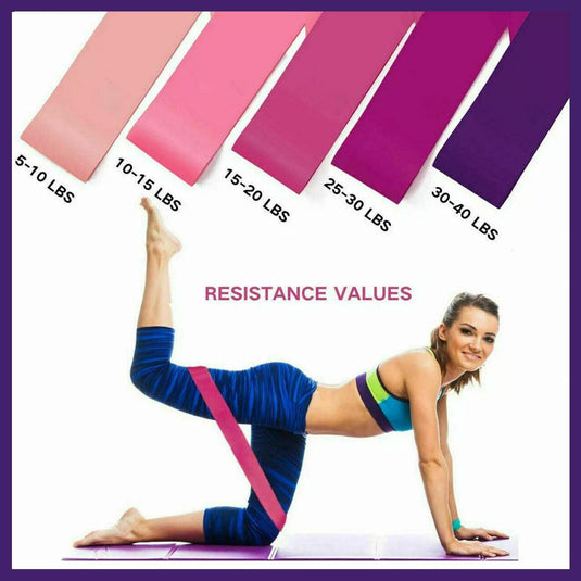 Translation missing: en.Exercise Resistance Bands Loop Power Strength Training Fitness Yoga Pilates Gym - Purple (600*50*1.1MM)