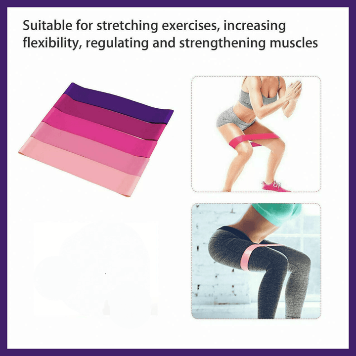 Translation missing: en.Exercise Resistance Bands Loop Power Strength Training Fitness Yoga Pilates Gym - Rose Red (600*50*0.9MM)