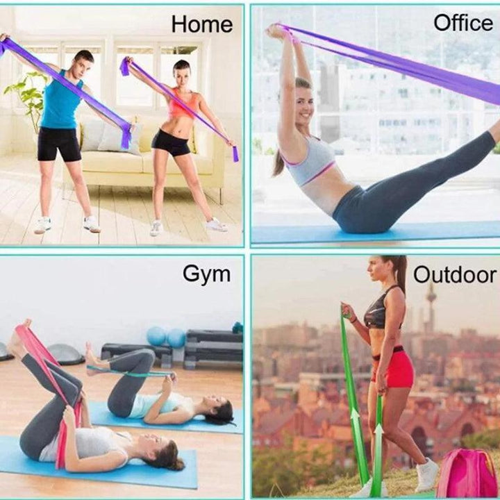 Translation missing: en.1.5m Elastic Yoga Stretch Resistance Bands Exercise Fitness Band Theraband - Blue