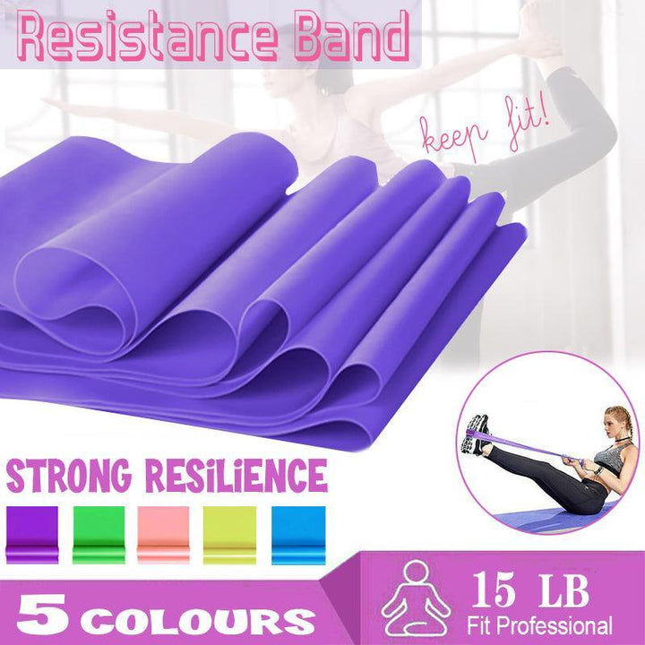 Translation missing: en.1.5m Elastic Yoga Stretch Resistance Bands Exercise Fitness Band Theraband - Yellow