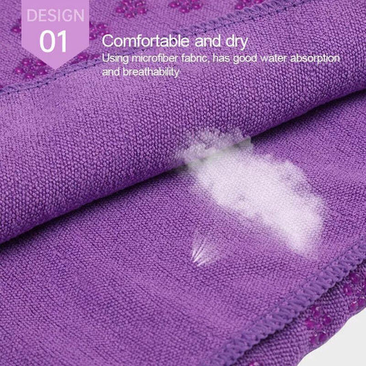Translation missing: en.Non Slip Yoga Towel Mat Microfiber Fitness Gym Exercise Blanket with Carry Bag - Green