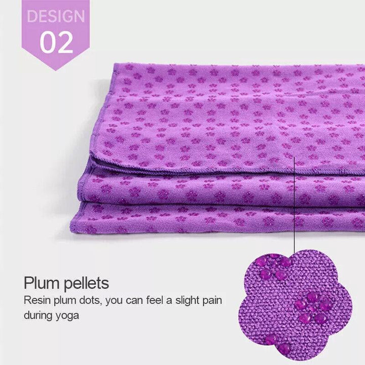 Translation missing: en.Non Slip Yoga Towel Mat Microfiber Fitness Gym Exercise Blanket with Carry Bag - Green