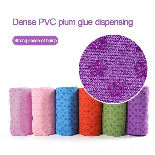 Translation missing: en.Non Slip Yoga Towel Mat Microfiber Fitness Gym Exercise Blanket with Carry Bag - Light Purple