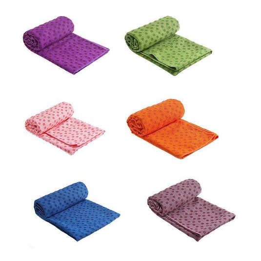 Translation missing: en.Non Slip Yoga Towel Mat Microfiber Fitness Gym Exercise Blanket with Carry Bag - Orange