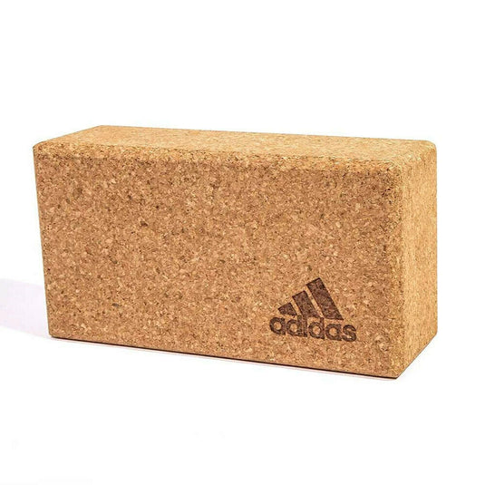 Translation missing: en.Adidas Yoga Cork Block Home Gym Fitness Exercise Pilates Tool Brick - Brown