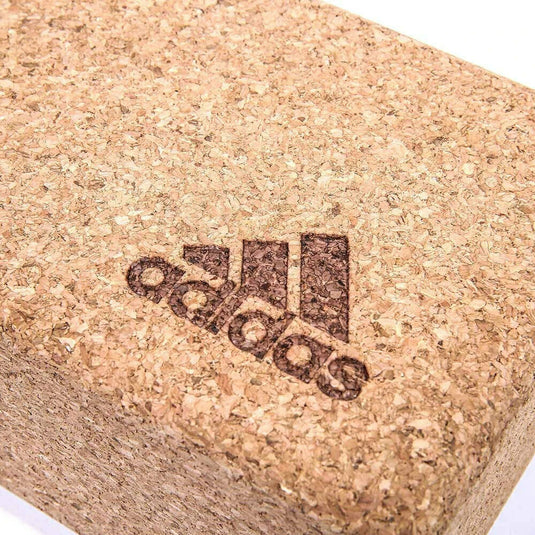 Translation missing: en.Adidas Yoga Cork Block Home Gym Fitness Exercise Pilates Tool Brick - Brown