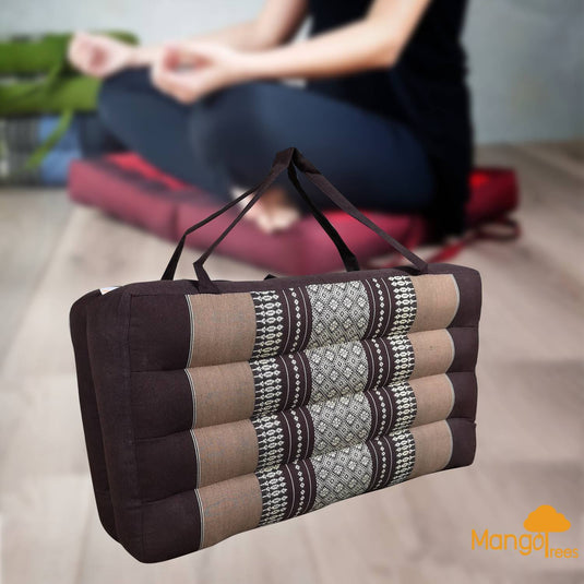 Translation missing: en.2-Fold Meditation Cushion Yoga Mat Brown