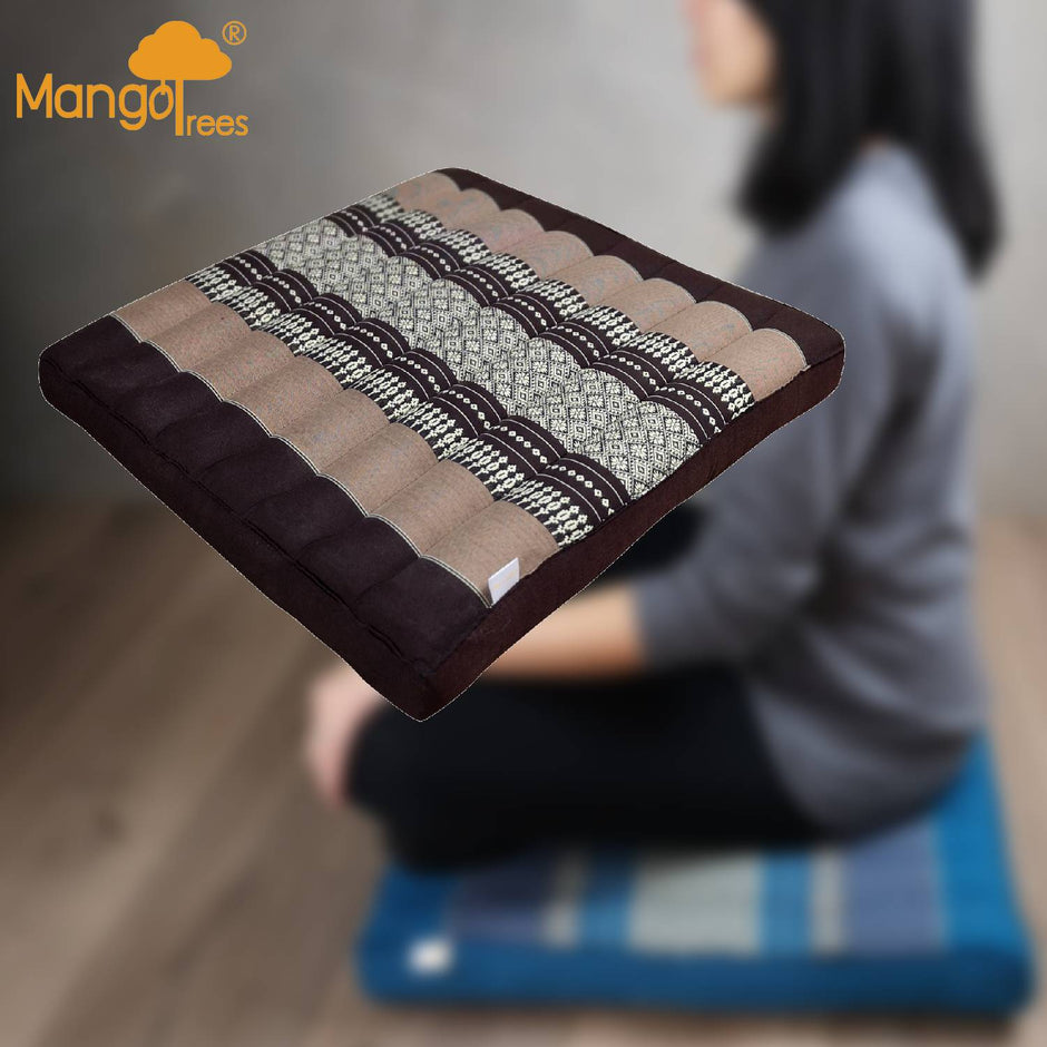 Translation missing: en.Thai Kapok Meditation Cushion Yoga Seat Brown