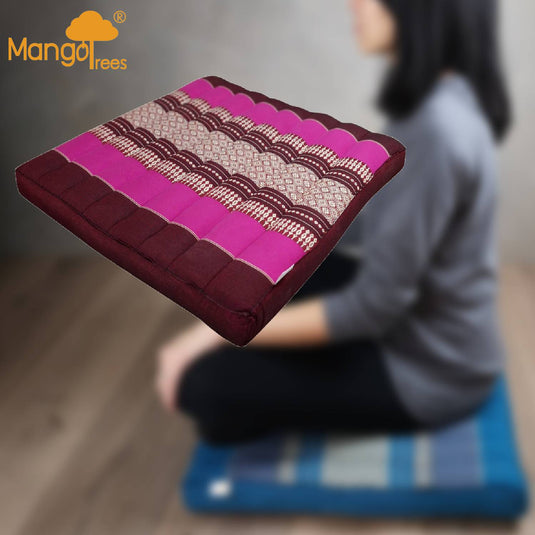 Translation missing: en.Thai Kapok Meditation Cushion Yoga Seat Pink