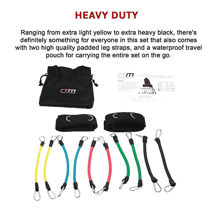 Translation missing: en.13PC Resistance Bands Set – Fitness Exercise Tubes with Handles &amp; Leg Bands