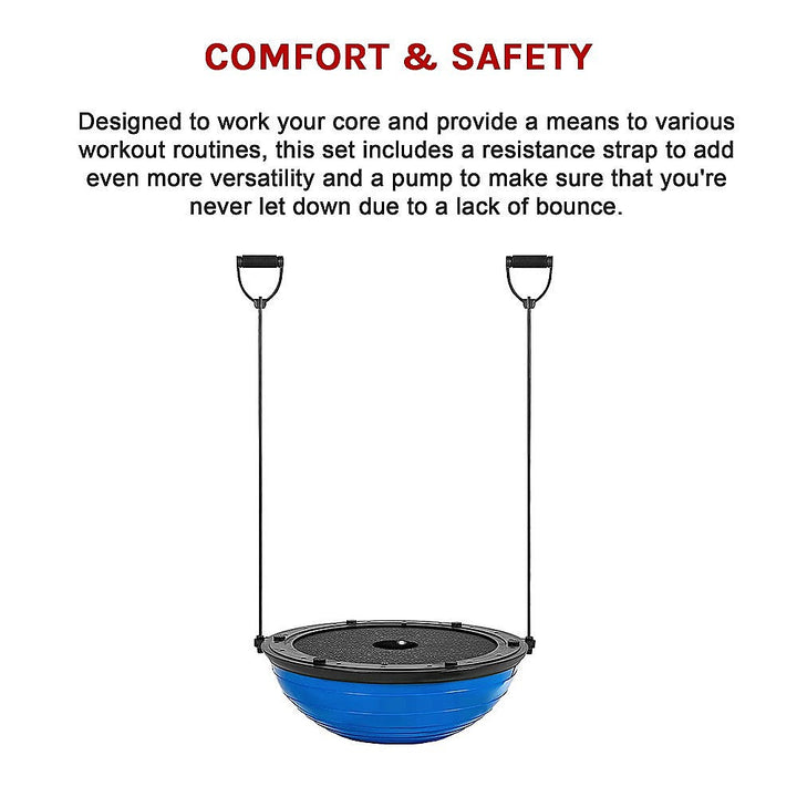 Translation missing: en.Gym Balance Core Ball with Resistance Strap