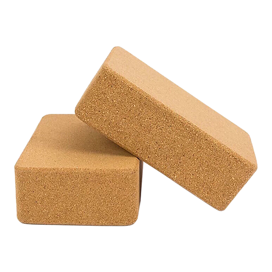 Translation missing: en.2 x Cork Yoga Block Organic Yoga Prop Accessory Exercise Brick