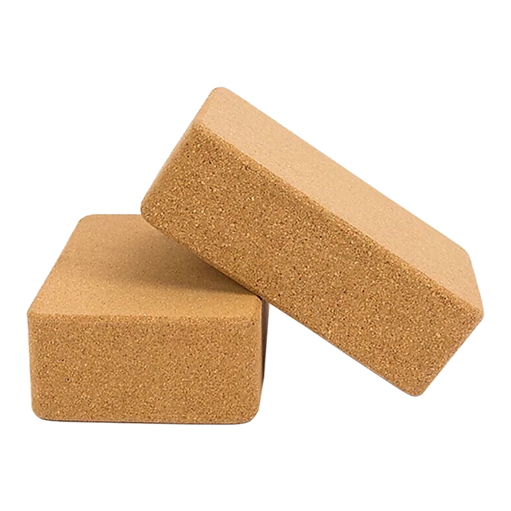 Translation missing: en.2 x Cork Yoga Block Organic Yoga Prop Accessory Exercise Brick