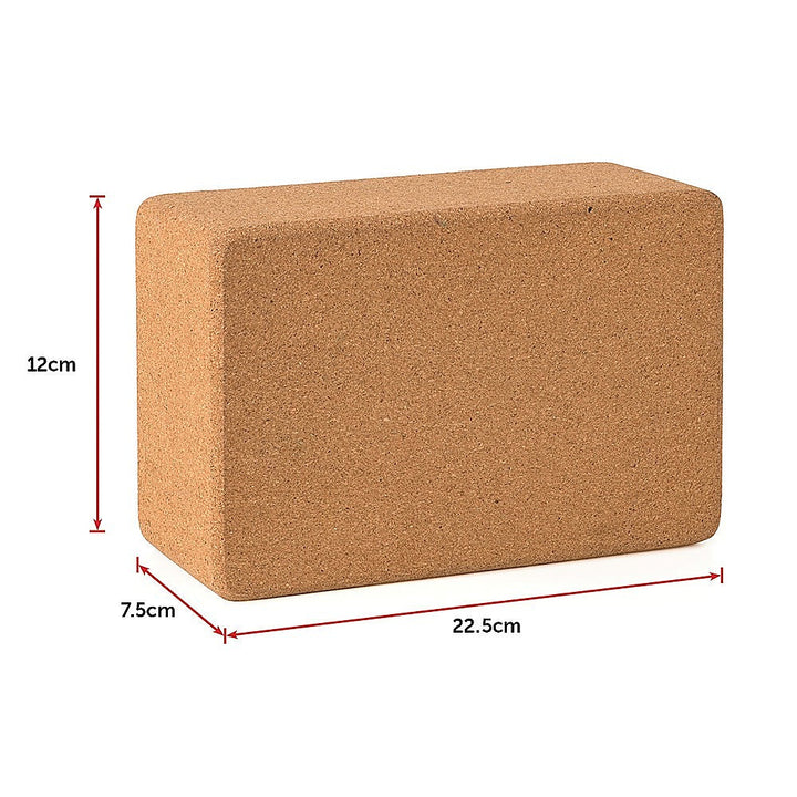 Translation missing: en.2 x Cork Yoga Block Organic Yoga Prop Accessory Exercise Brick