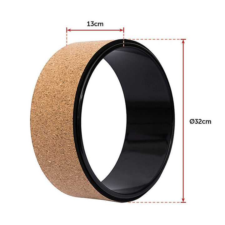 Translation missing: en.Yoga Pilates Wheel Cork Circle Prop Back Chest Hips Abdomen Stretch Roller