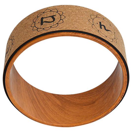 Translation missing: en.Yoga Pilates Wheel Cork Circle Prop Back Chest Hips Abdomen Stretch Roller