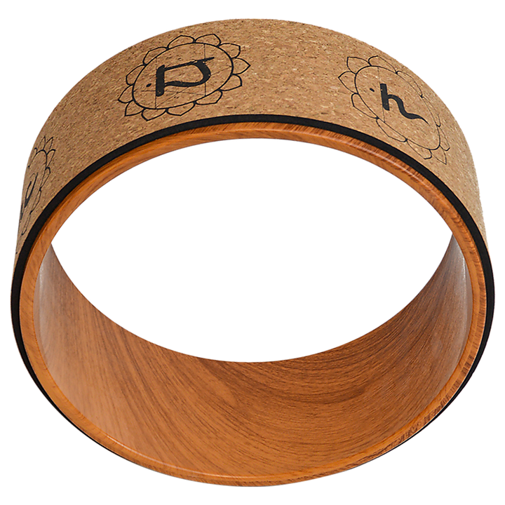 Translation missing: en.Yoga Pilates Wheel Cork Circle Prop Back Chest Hips Abdomen Stretch Roller