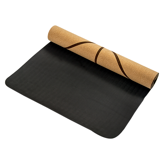 Translation missing: en.Natural Cork TPE Yoga Mat Sports Eco Friendly Exercise Fitness Gym Pilates