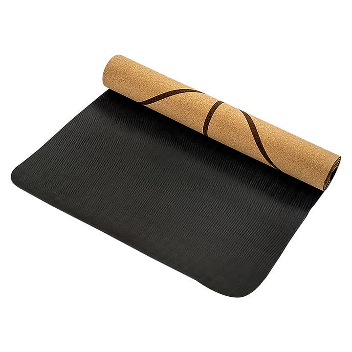 Translation missing: en.Natural Cork TPE Yoga Mat Sports Eco Friendly Exercise Fitness Gym Pilates