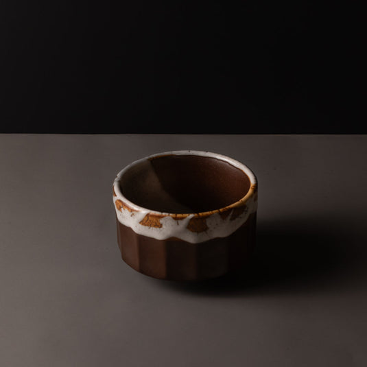 Translation missing: en.Matcha Tea bowl 11cm Metallic Rust Glaze