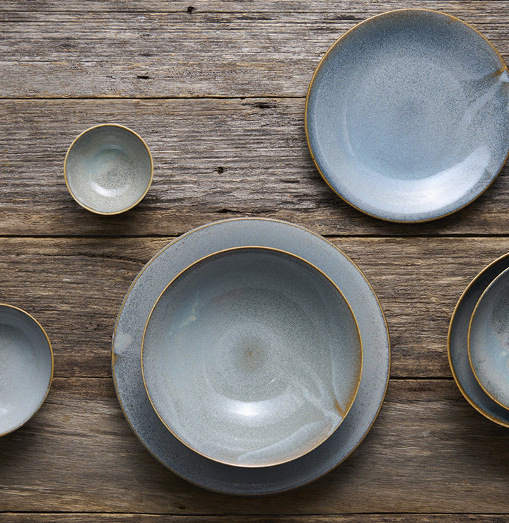 Translation missing: en.Tea Cup 120ml Steel Grey Glaze