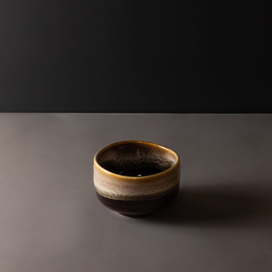Translation missing: en.Matcha Tea Bowl 11cm Brown with Milky White