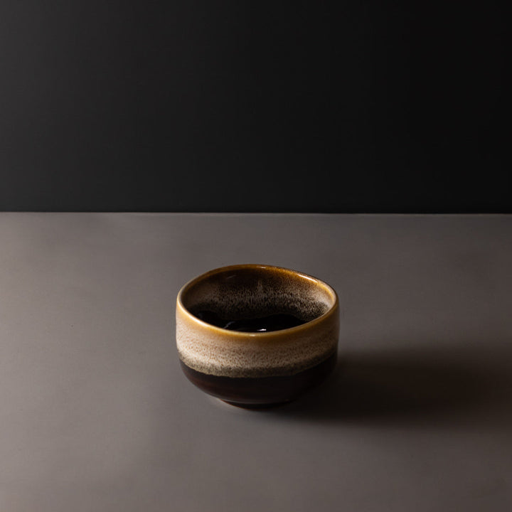 Translation missing: en.Matcha Tea Bowl 11cm Brown with Milky White