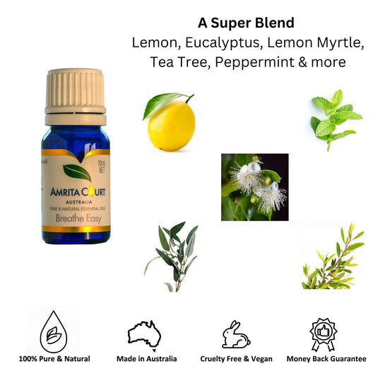 Translation missing: en.Amrita Court Pure and Essential Oils Breathe Easy 10ml