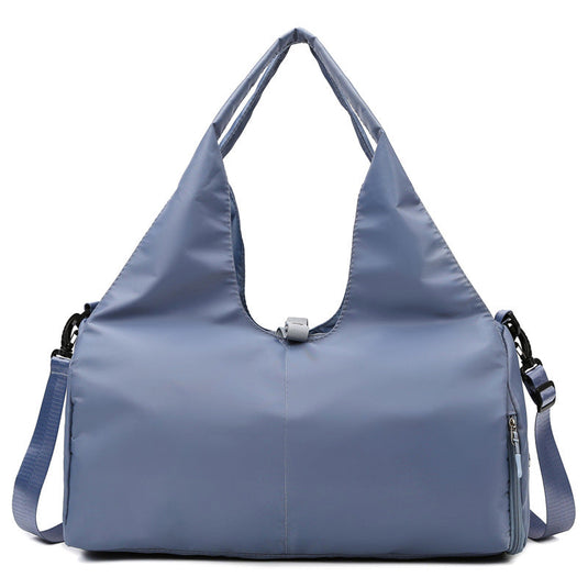 Translation missing: en.Blue Oxford Fabric Women's Shoulder Bag, Large Capacity Yoga &amp; Gym Bag with Separate Shoe Compartment - Stylish &amp; Functional Sport Bag