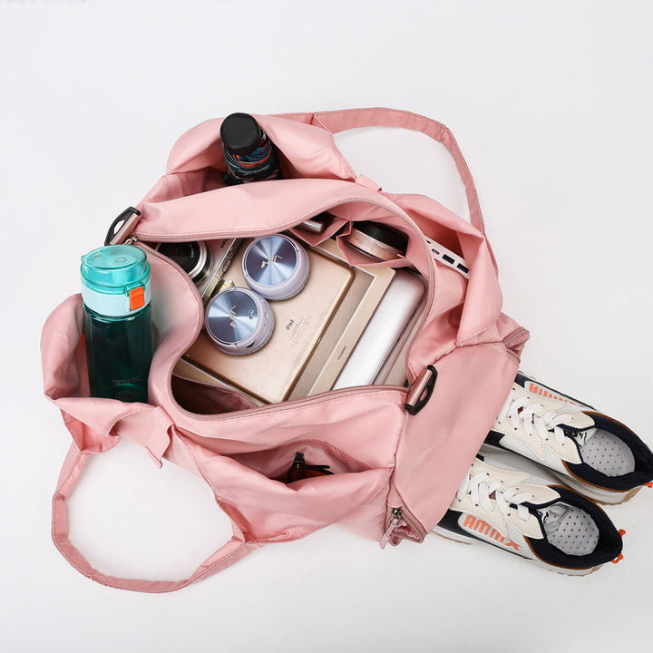 Translation missing: en.Blue Oxford Fabric Women's Shoulder Bag, Large Capacity Yoga &amp; Gym Bag with Separate Shoe Compartment - Stylish &amp; Functional Sport Bag