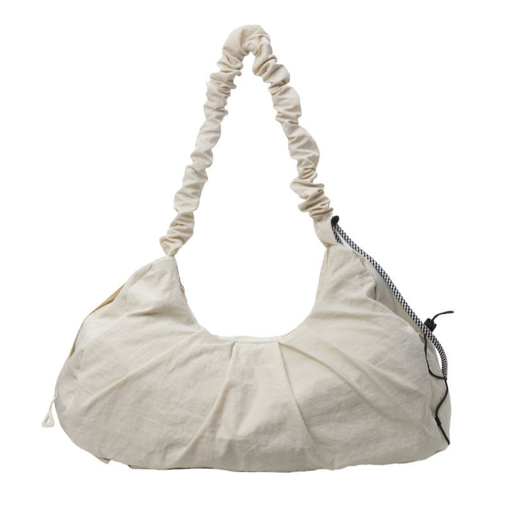 Translation missing: en.White Fashionable Lightweight Shoulder Bag - Compact Fitness Yoga Sports Bag for Women, Casual Training Bag