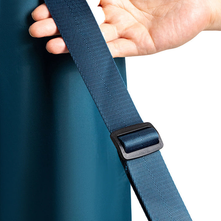 Translation missing: en.Dark Blue Durable Yoga Mat Carry Bag - Multi-Functional Fitness Backpack with Wet Pocket(Mugs are filming props, not included)