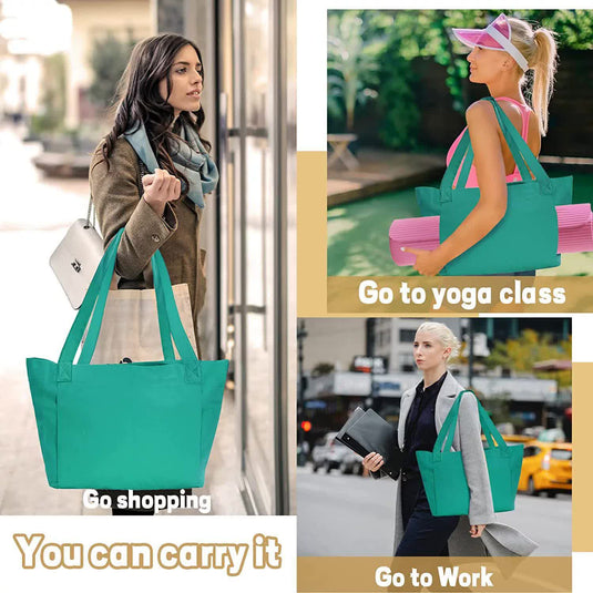Translation missing: en.Black Yoga Mat Tote Bag - Multi-Purpose Gym Bag with Yoga Mat Holder