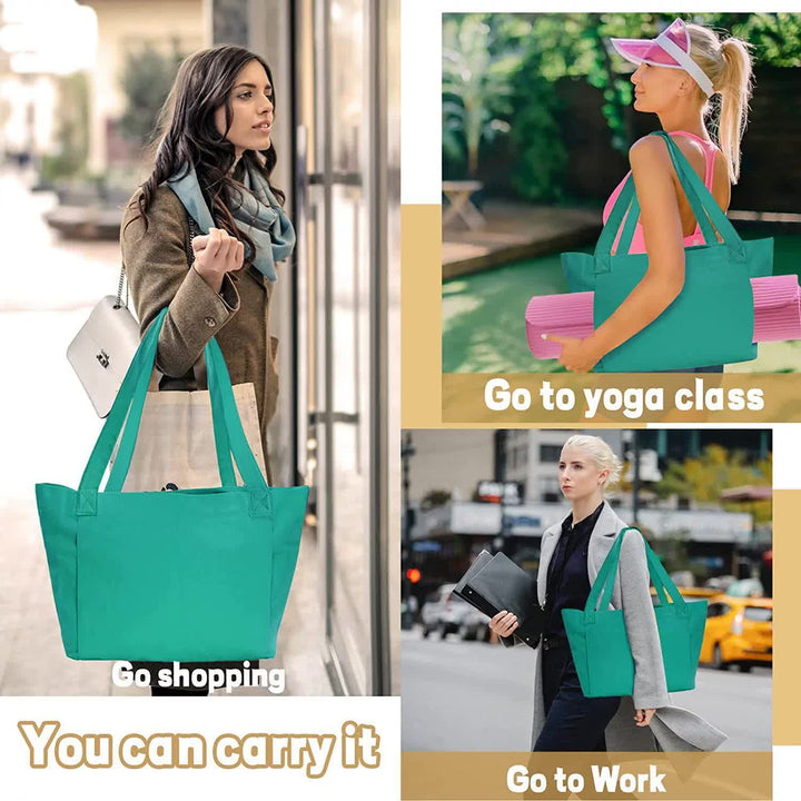 Translation missing: en.Black Yoga Mat Tote Bag - Multi-Purpose Gym Bag with Yoga Mat Holder