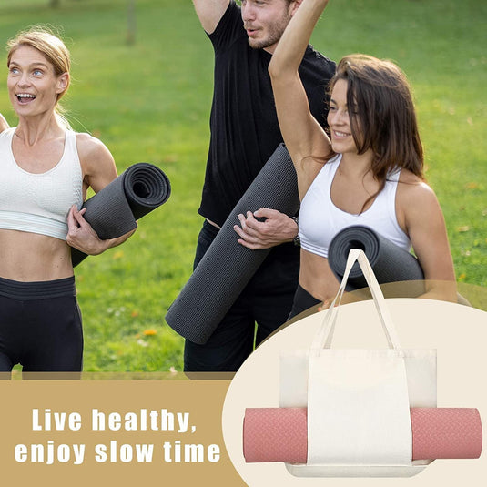 Translation missing: en.Black Yoga Mat Tote Bag - Multi-Purpose Gym Bag with Yoga Mat Holder