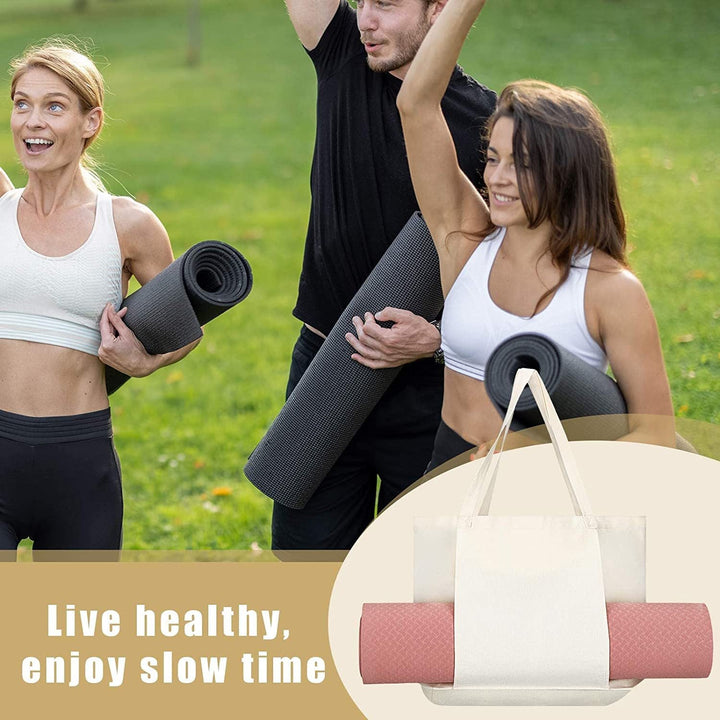 Translation missing: en.Black Yoga Mat Tote Bag - Multi-Purpose Gym Bag with Yoga Mat Holder