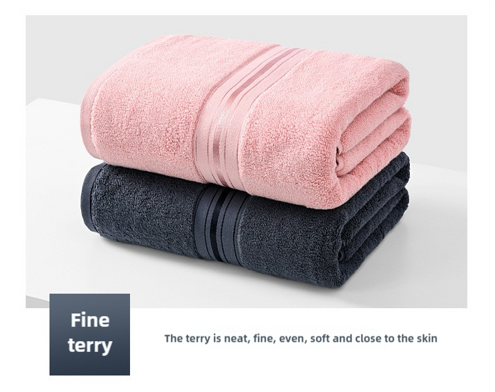 Translation missing: en.Grey Luxury Cotton Towel Set(Towel + Bath Towel) - Quick Dry, Extra Thick &amp; Absorbent, Perfect for Bath &amp; Beach