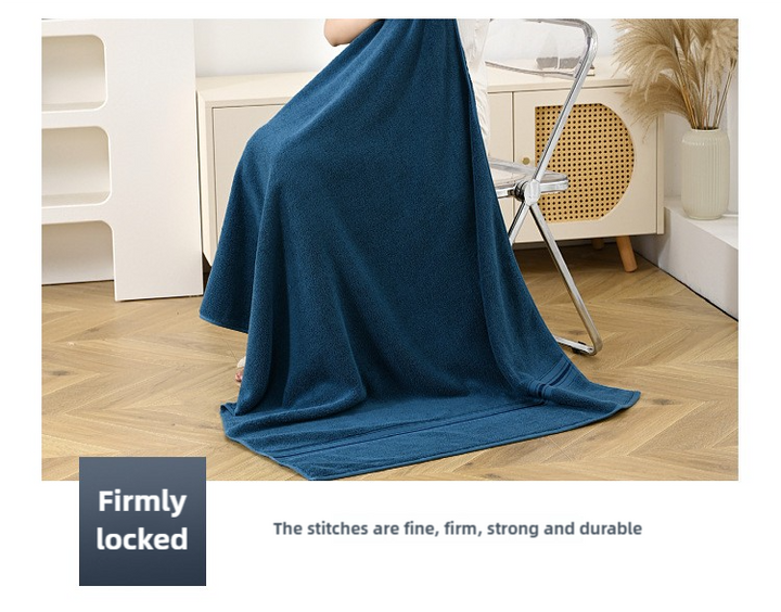 Translation missing: en.Grey Luxury Cotton Towel Set(Towel + Bath Towel) - Quick Dry, Extra Thick &amp; Absorbent, Perfect for Bath &amp; Beach