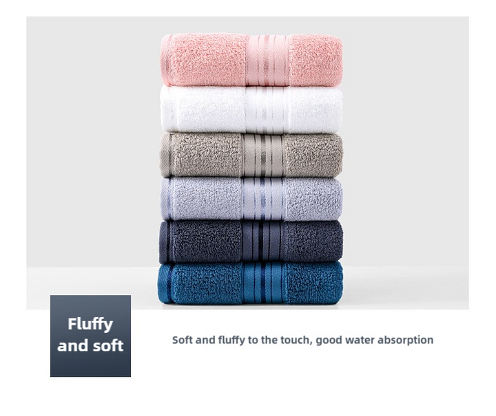 Translation missing: en.Grey Luxury Cotton Towel Set(Towel + Bath Towel) - Quick Dry, Extra Thick &amp; Absorbent, Perfect for Bath &amp; Beach