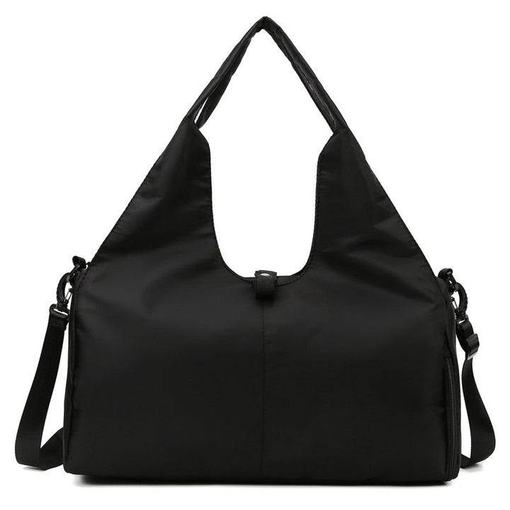 Translation missing: en.Black Stylish Women’s Travel Bag - Large-Capacity Fitness &amp; Yoga Bag with Separate Shoe Compartment