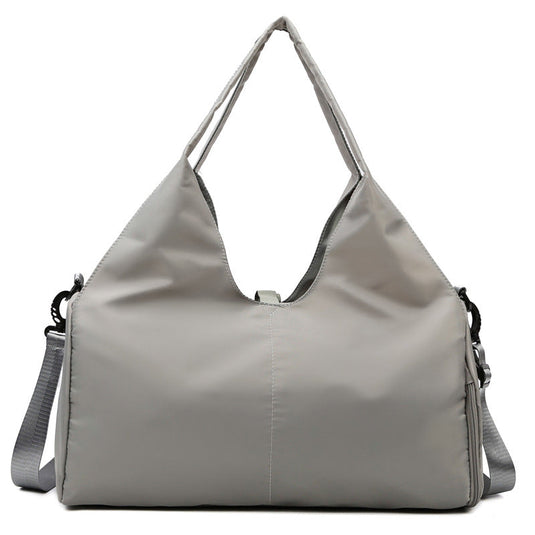 Translation missing: en.Grey Stylish Women's Travel Bag - Large-Capacity Fitness &amp; Yoga Bag with Separate Shoe Compartment