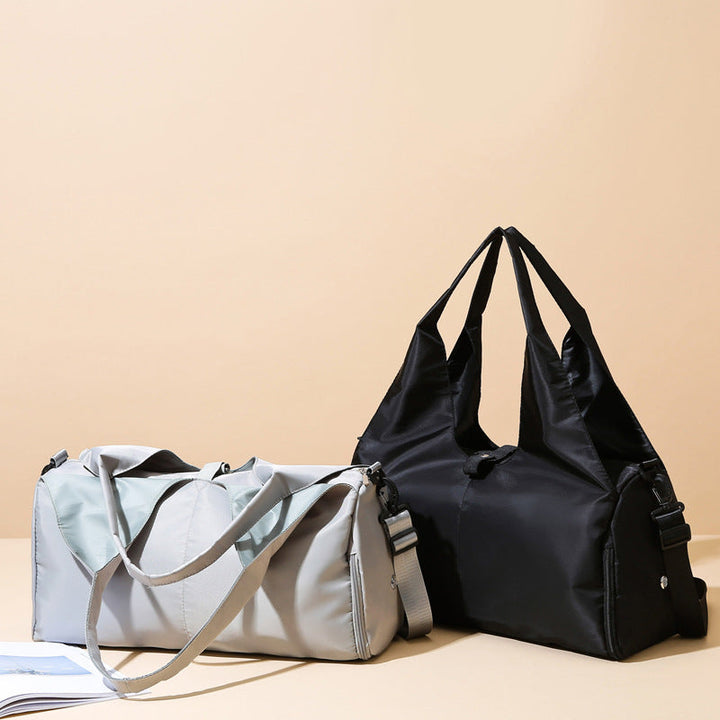 Translation missing: en.Grey Stylish Women's Travel Bag - Large-Capacity Fitness &amp; Yoga Bag with Separate Shoe Compartment