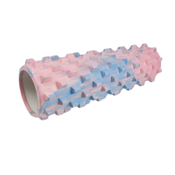 Translation missing: en.Colorful Hollow Yoga Foam Roller 45cm – Colorful Wolf Tooth Design Muscle Relaxation Massage Stick for Fitness and Sports