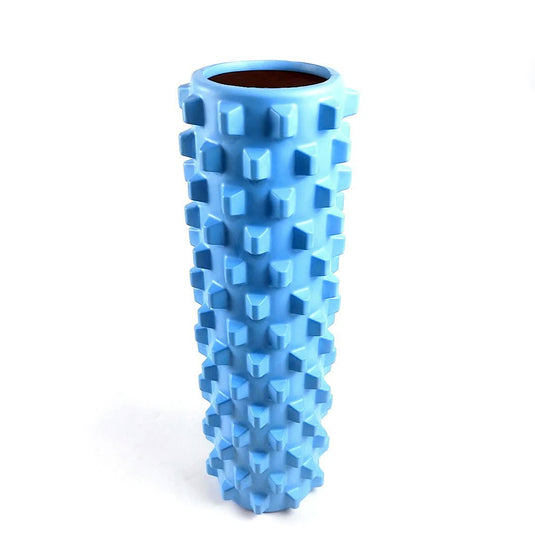 Translation missing: en.Blue Solid Yoga Foam Roller 45cm - Colorful Wolf Tooth Design Muscle Relaxation Massage Stick for Fitness and Sports
