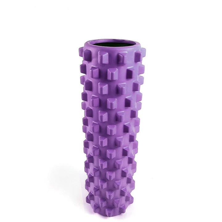 Translation missing: en.Purple Solid Yoga Foam Roller 45cm - Colorful Wolf Tooth Design Muscle Relaxation Massage Stick for Fitness and Sports