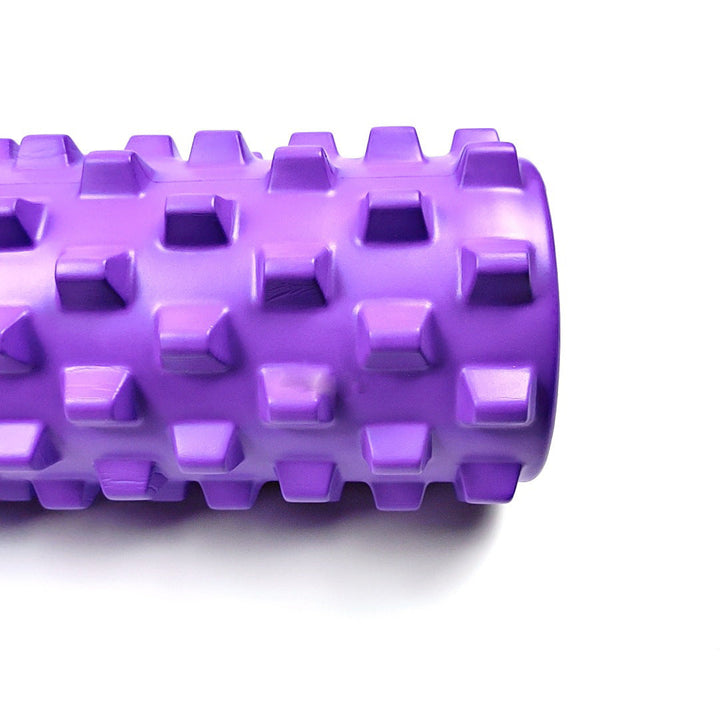 Translation missing: en.Purple Solid Yoga Foam Roller 45cm - Colorful Wolf Tooth Design Muscle Relaxation Massage Stick for Fitness and Sports